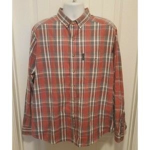 Panhandle Slim Roughstock Men's‎ Red White & Blue Plaid L/S Western Shirt XL